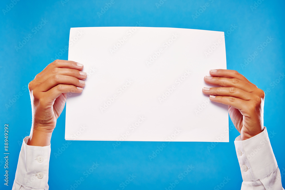 Hands showing blank sign Hands showing blank sign