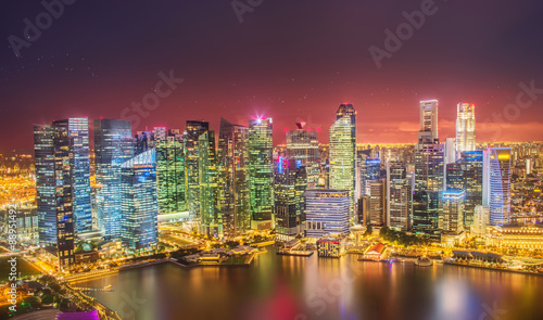 Singapore Skyline and view of Marina Bay © boule1301