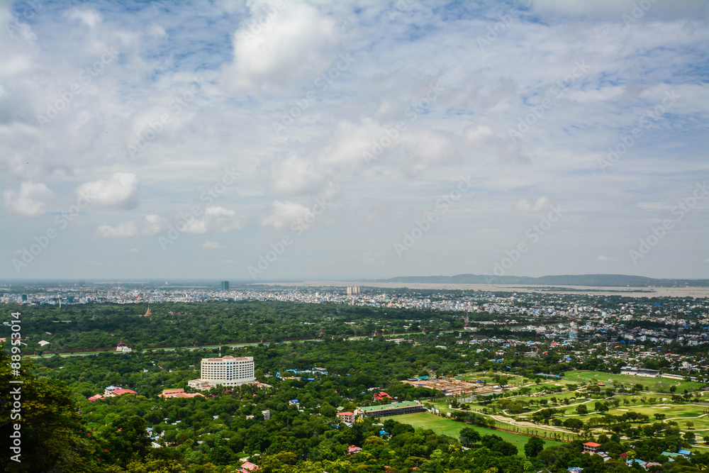 Viewpoint at Mandalay Hill is a major pilgrimage site. A panoramic view of Mandalay from the top of Mandalay Hill alone makes it worthwhile to attempt a climb up Viewpoint at Mandalay Hill is a major pilgrimage site. A panoramic view of Mandalay from the top of Mandalay Hill alone makes it worthwhile to attempt a climb up