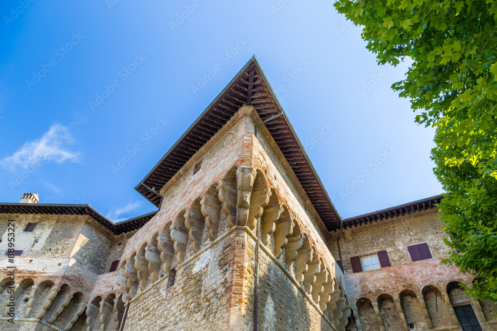 Fototapeta premium Sharp edges of Castle of the Captain of Artillery