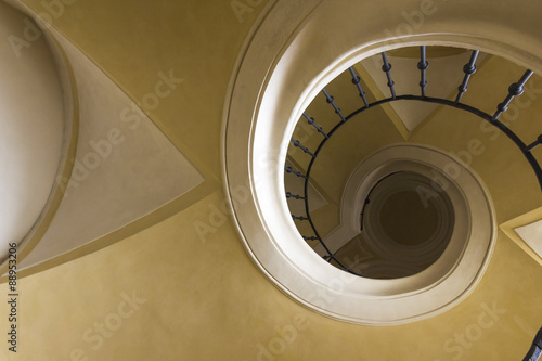 Spiral elliptical stair