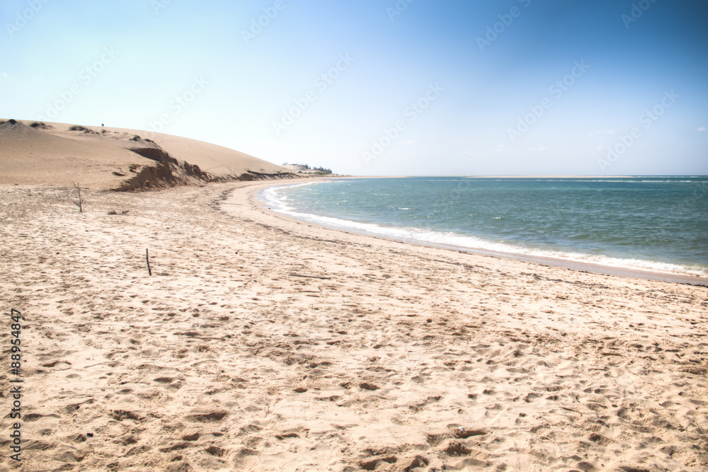 White beach on the Bazaruto Islands near Vilanculos in Mozambique
