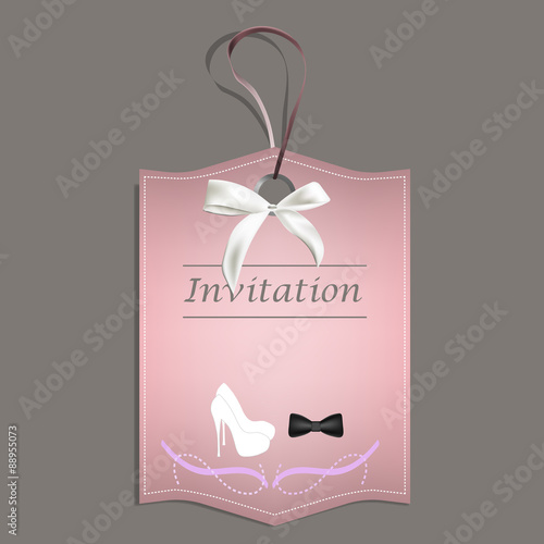 Vector wedding invitation