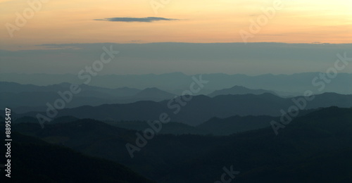 early morning at mountains,Thailand © krungchingpixs