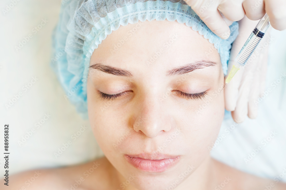 Concept of medical treatment of rejuvenation and skincare