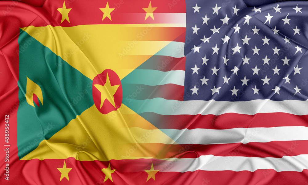 Obraz premium USA and Grenada