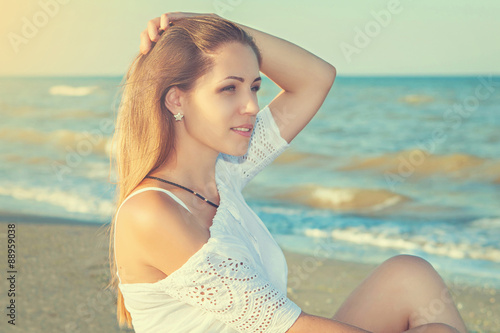 Beautiful Girl on The Beach