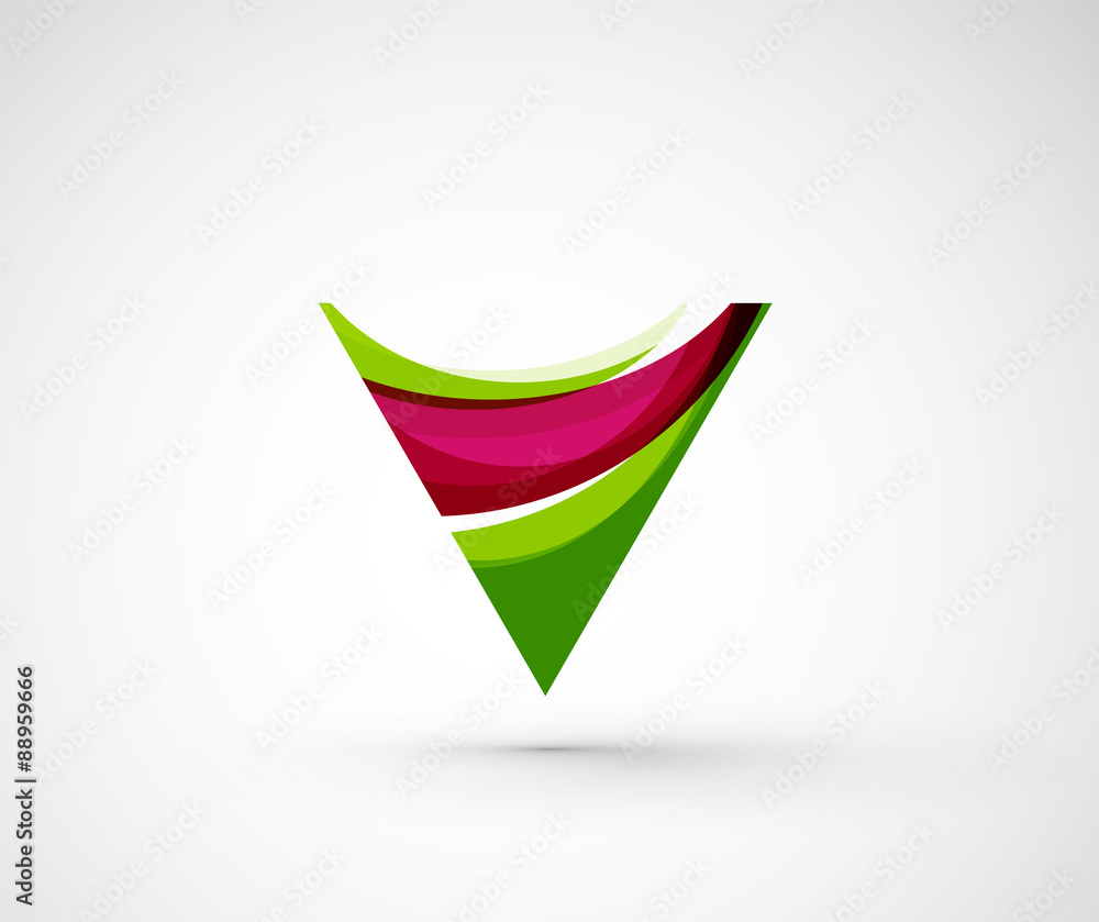 Abstract geometric company logo triangle, arrow Abstract geometric company logo triangle, arrow