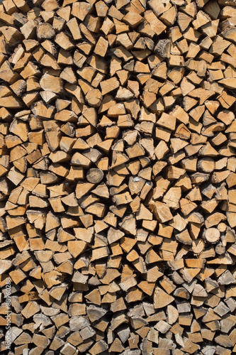 Stack of wood, firewood, background