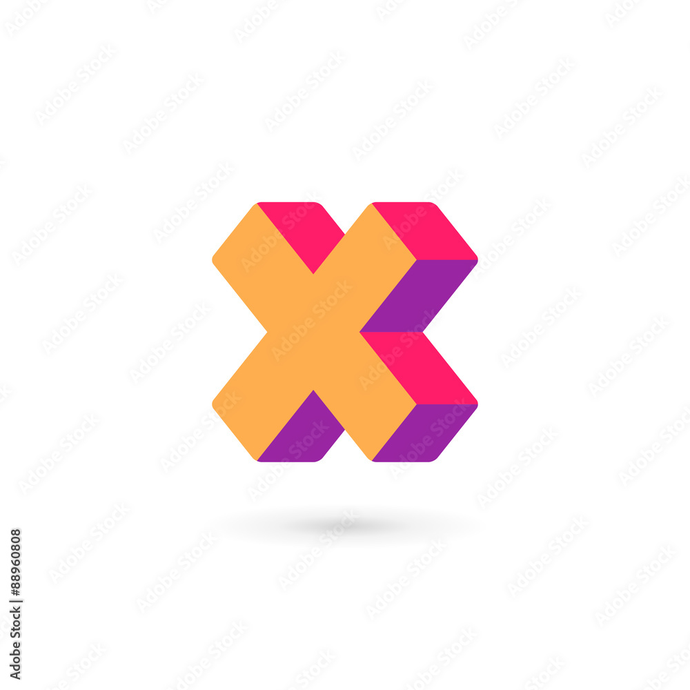 Fototapeta premium Letter X cross logo icon design template elements