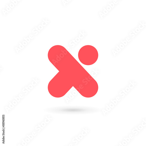 Letter X logo icon design template elements