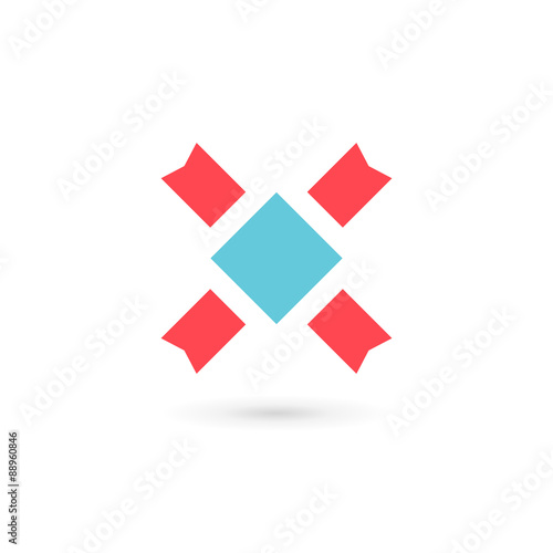 Free Download Letter X heraldic logo icon design template elements - GFXLoad