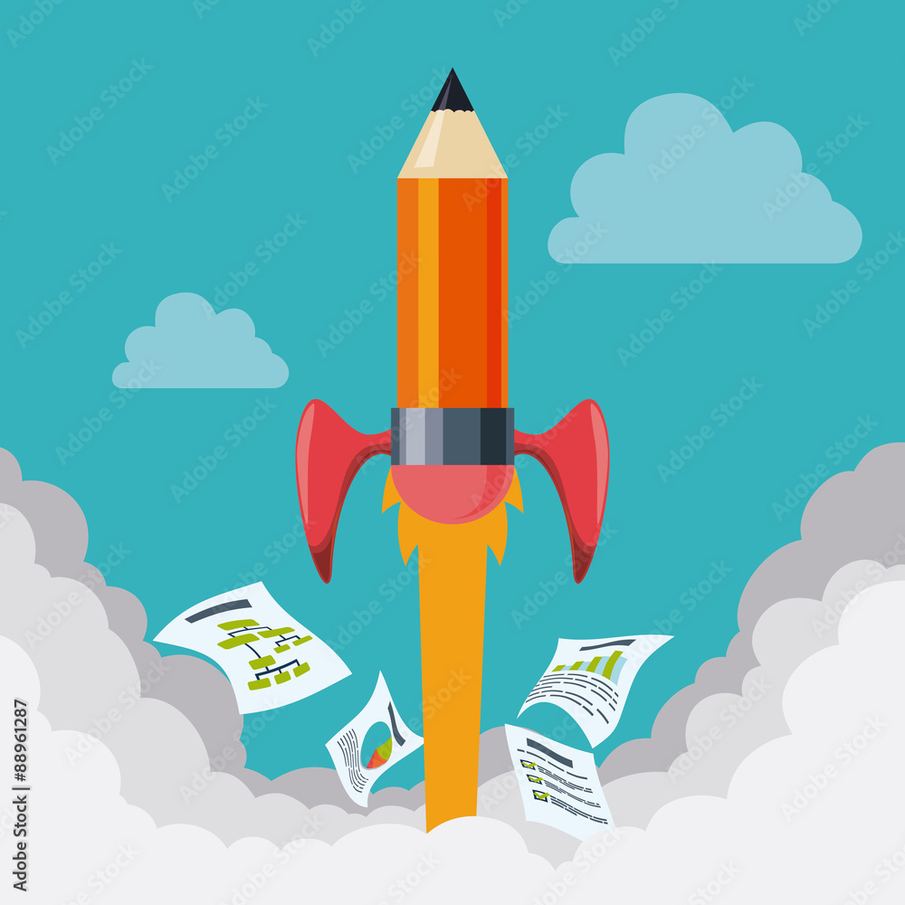 Fototapeta premium Business start up design.