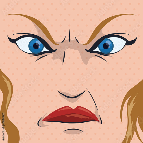 Cartoon emotions design.