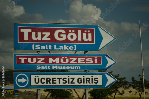 Tuz Golu (Salt Lake), Central Anatolia Region,Turkey