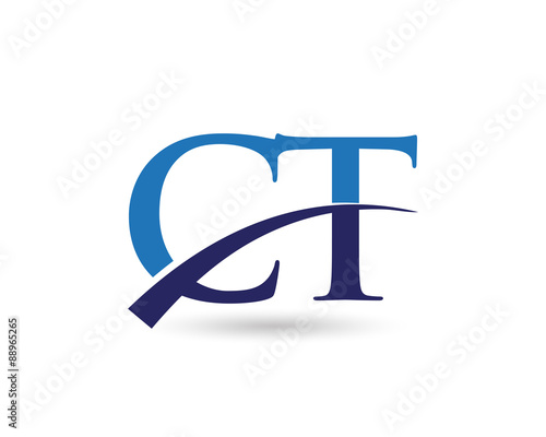 CT Logo Letter Swoosh
