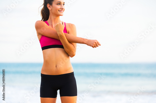 Fitness Woman Stretching