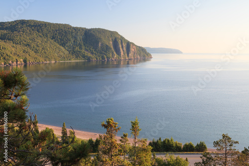 Old Woman Bay of Lake Superior in a sunny summer afternoon photo