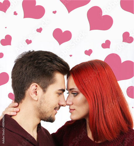 Embrace a loving couple on ...