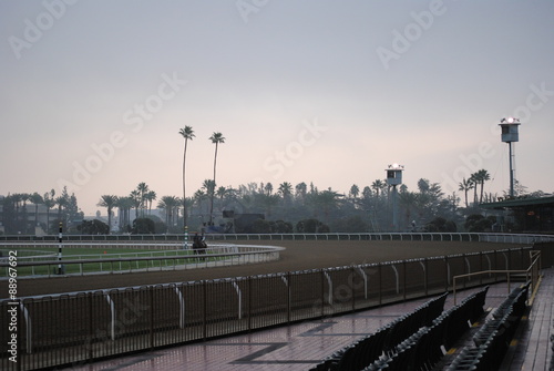 empty morning race track