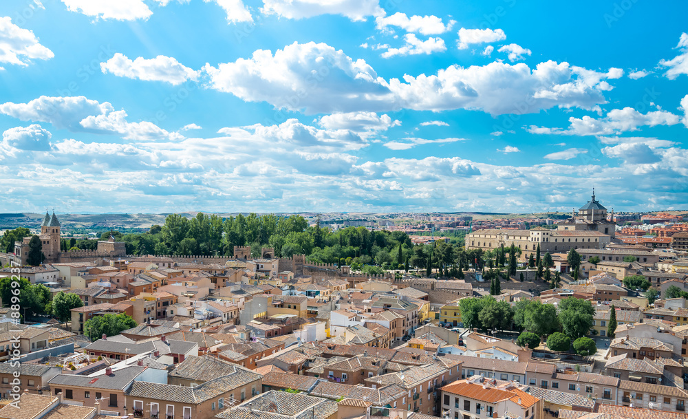 Toledo panorama skyline. Toledo is capital of province of Toledo
