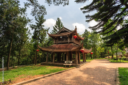Vietnam temple in Hanoi  Vietnam