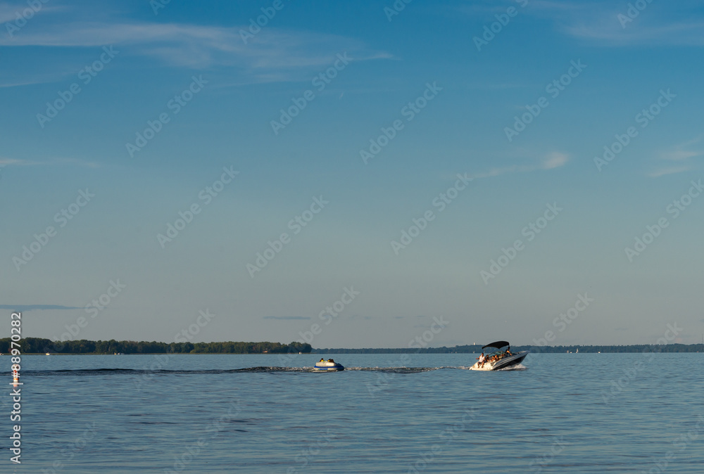 Naklejka premium Pleasure boating