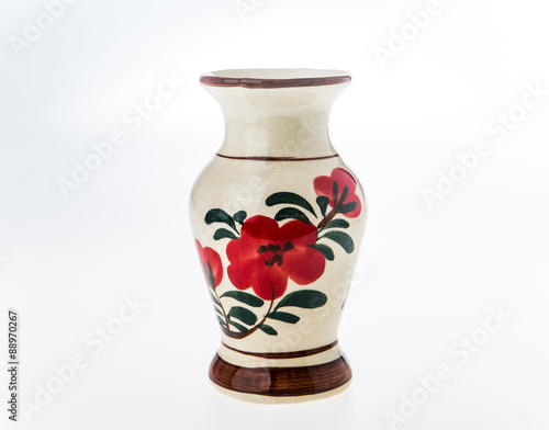 vase on white background