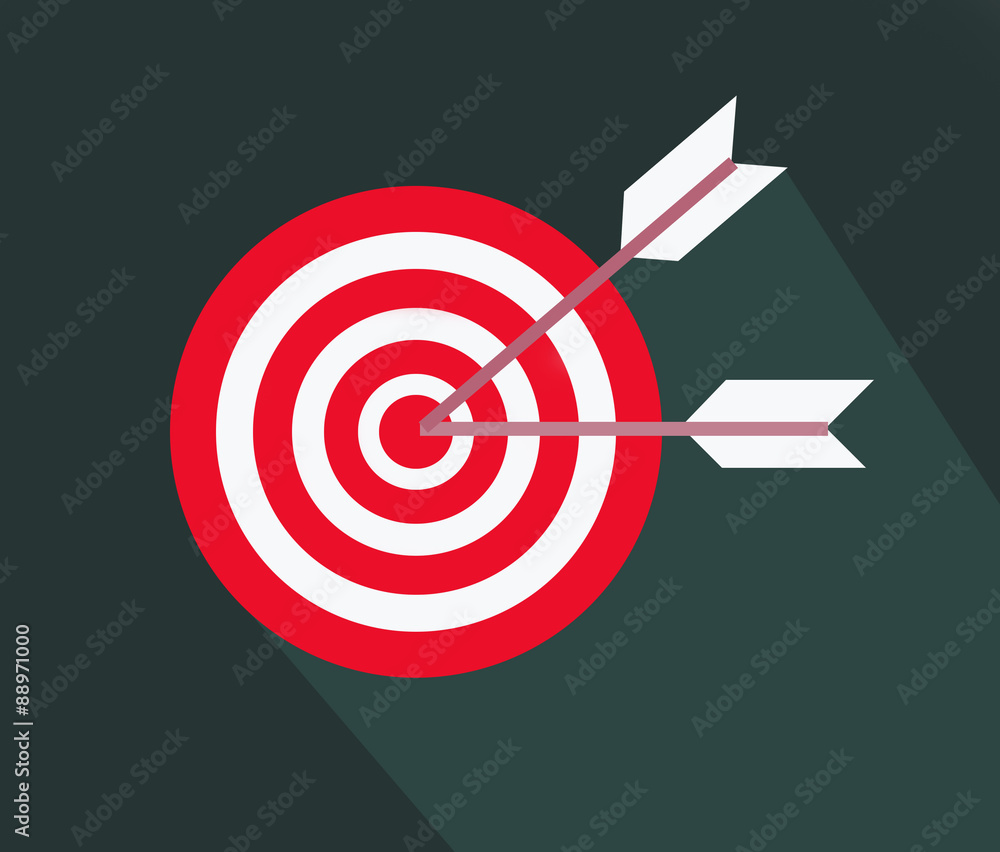 arrows on target arrows on target
