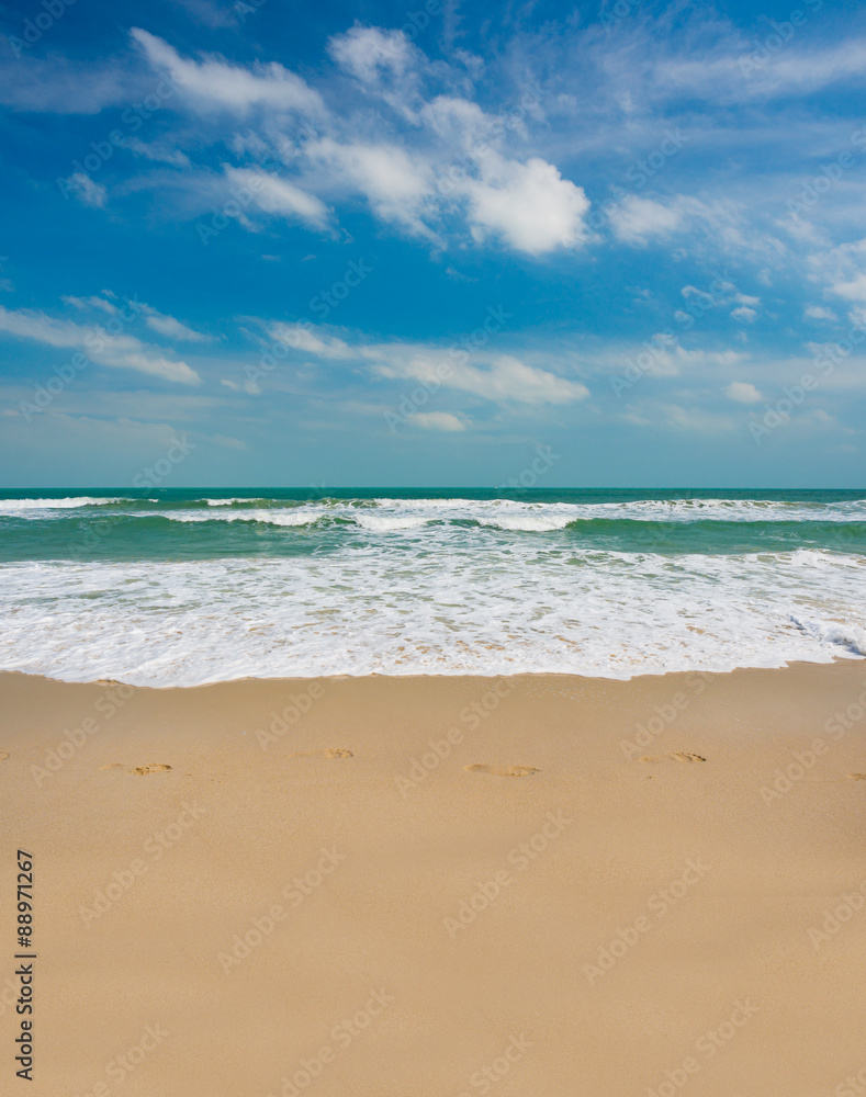 Fototapeta premium piękna plaża i tropikalne morze
