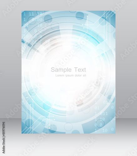 Abstract business flyer template, brochure or corporate banner