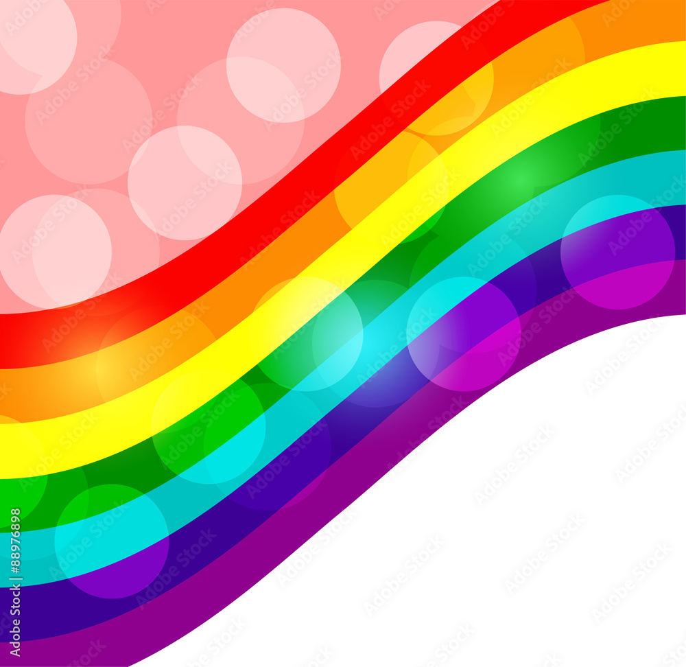 Obraz premium Abstract image flag of the LGBT community, colors rainbow