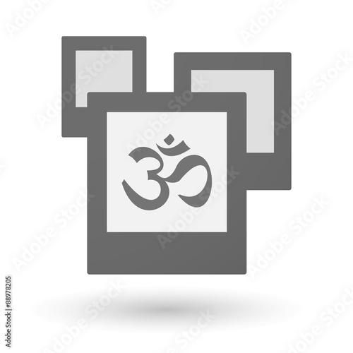 Photography Isolated group of photos with an om sign