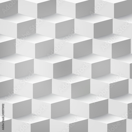 Vector Abstract geometric shape from cubes. 