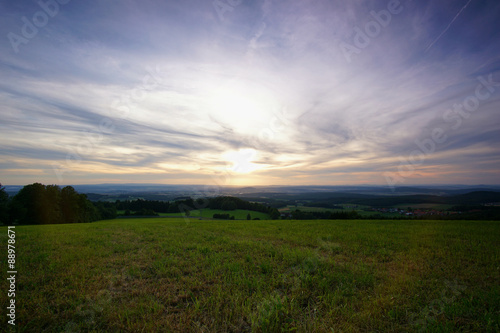 Panoramaausblick - Rh  n  Mittelgebirge