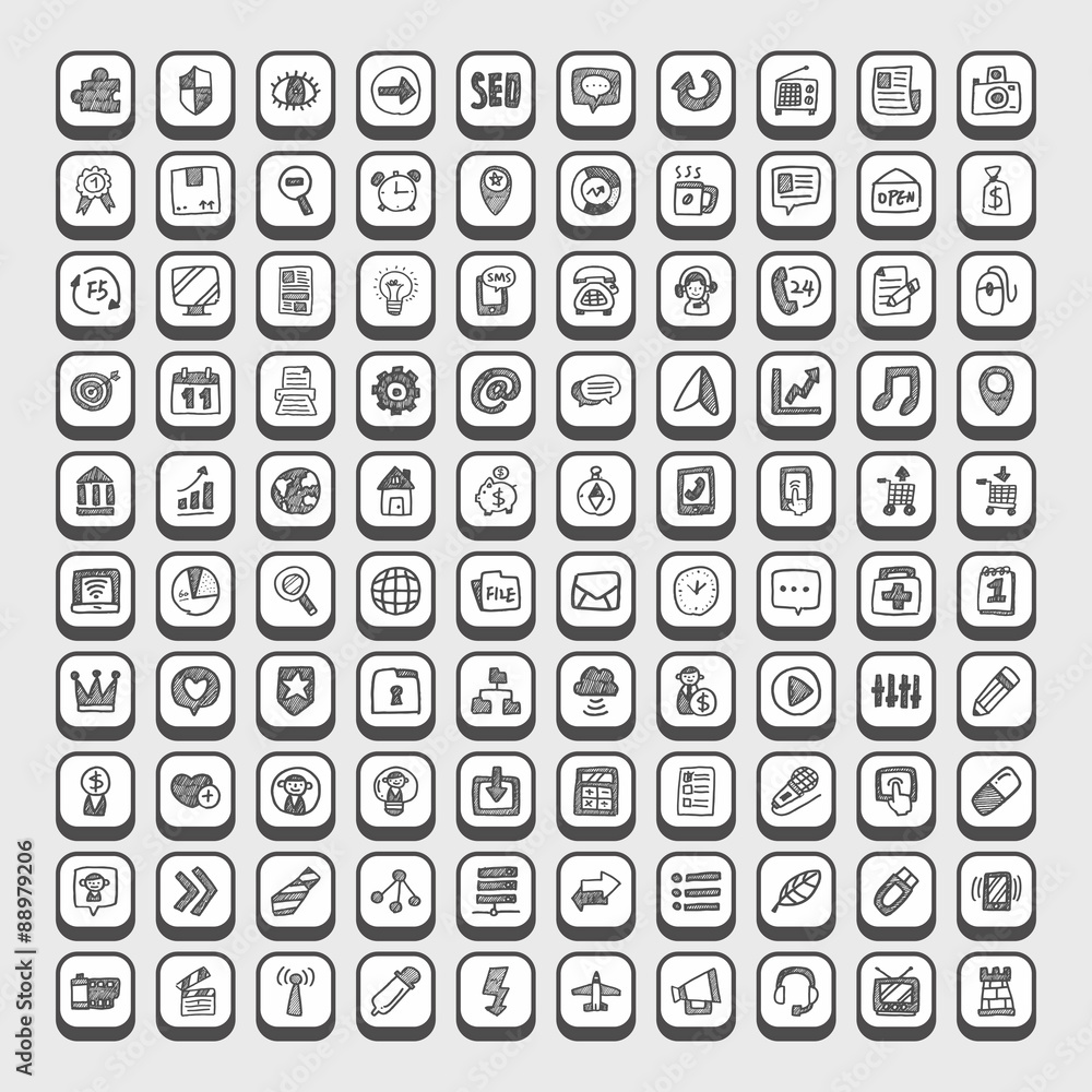 Doodle Web Icons Doodle Web Icons