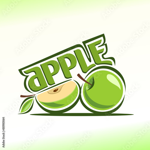 Vector illustration on the theme apple