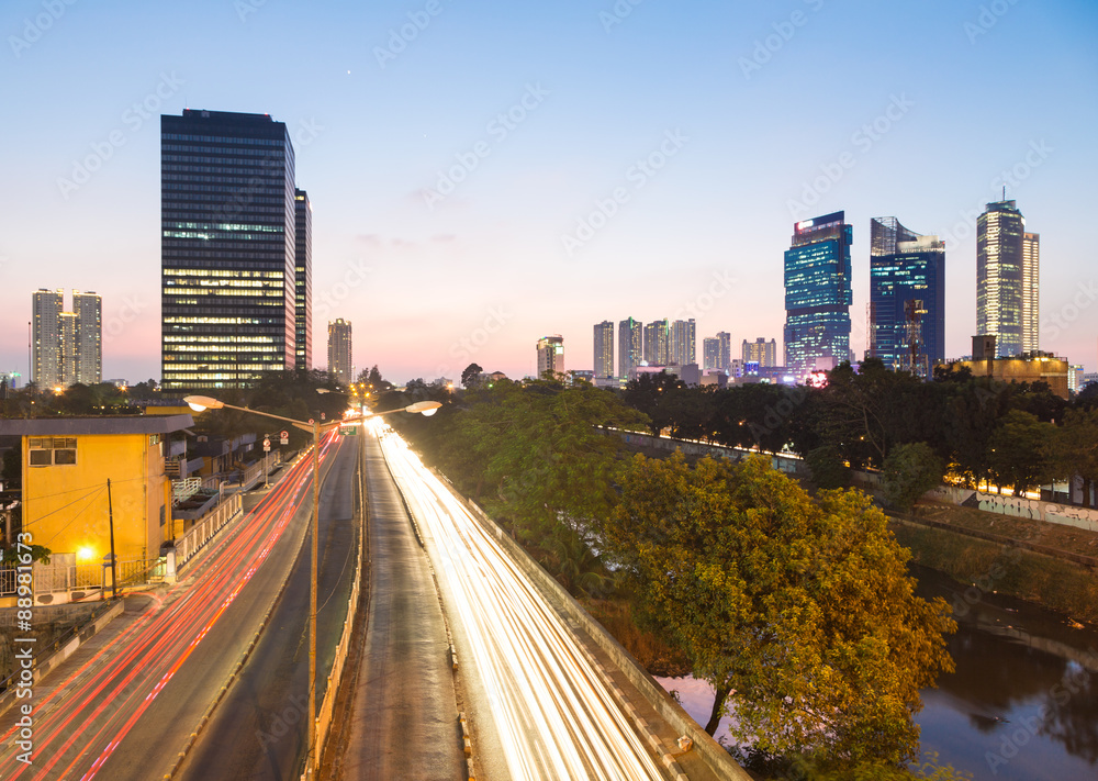 Jakarta sunset rush