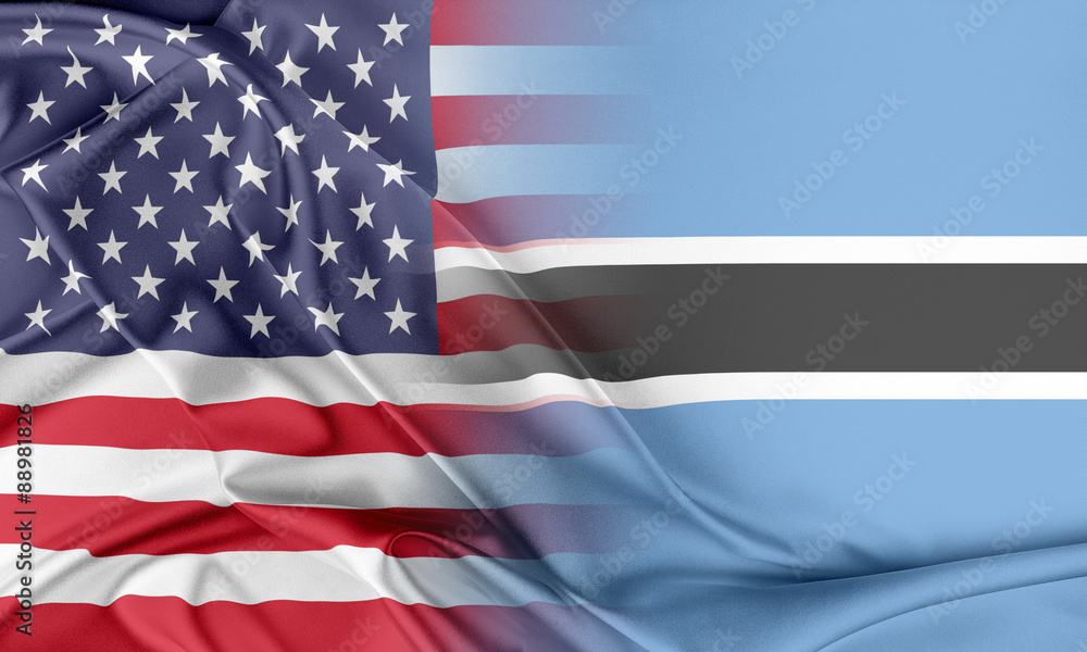 Fototapeta premium USA and Botswana