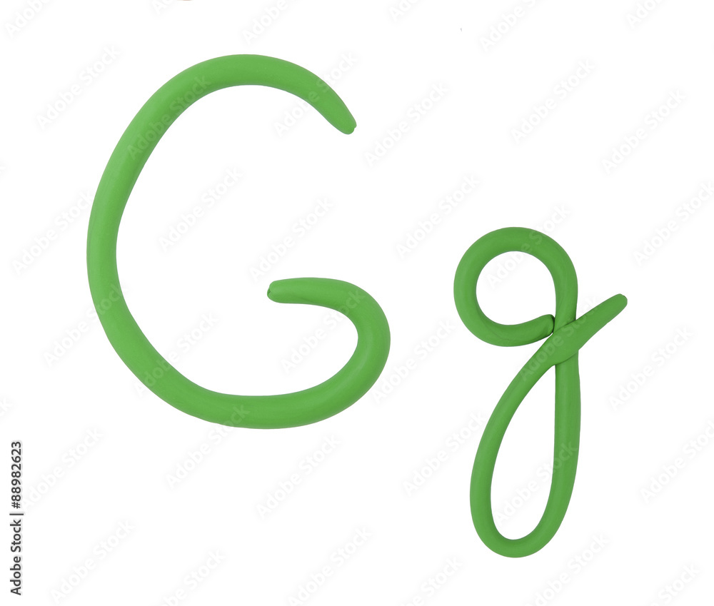 Obraz premium Plasticine letter «G»..