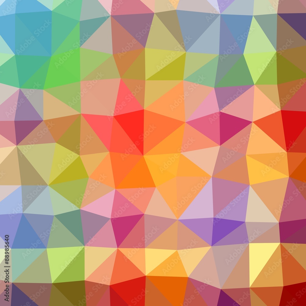 Obraz premium Abstract colorful triangular or polygonal background vector.