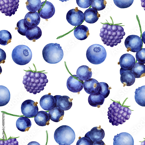 Berries seamless pattern