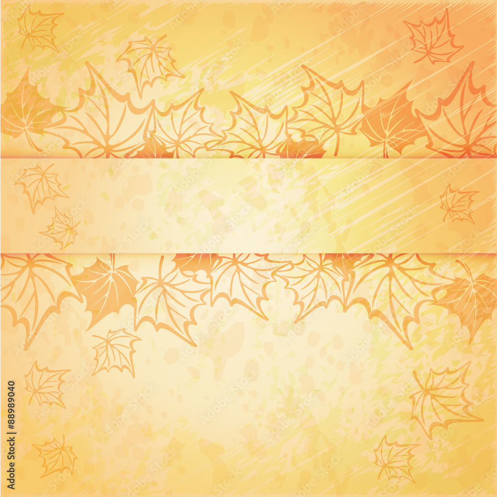 Background with maple autumn leaves