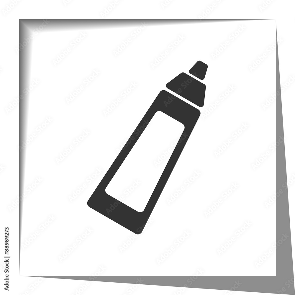 Baby Bottle icon with cut out shadow effect Baby Bottle icon with cut out shadow effect