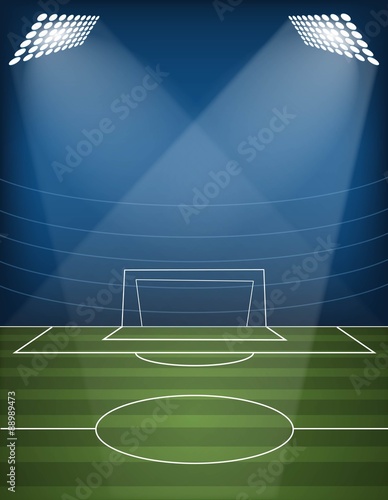 Football arena. Vector
