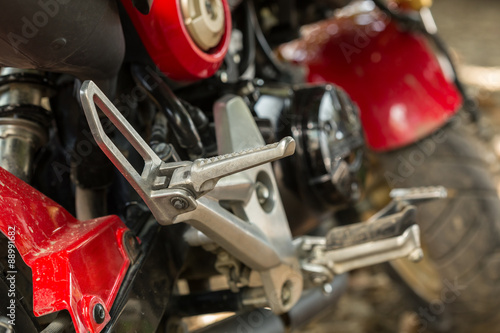 motorcycle foot-plate