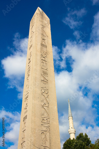 Obraz na płótnie The Obelisk of Theodosius in Istanbul, Turkey w salonie