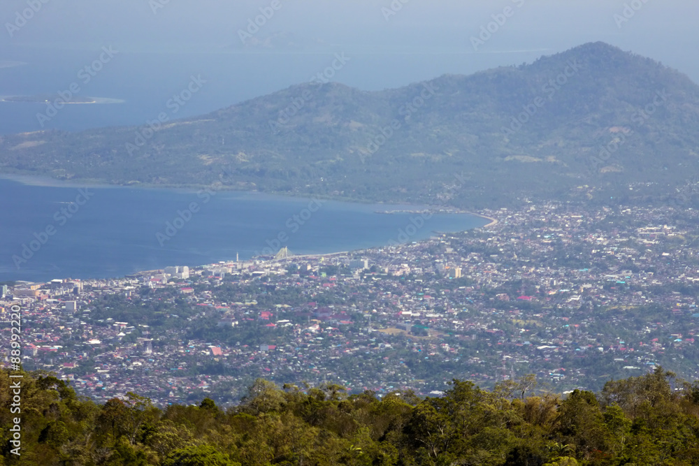 view of Manado,  Sulawesi,Indonesia