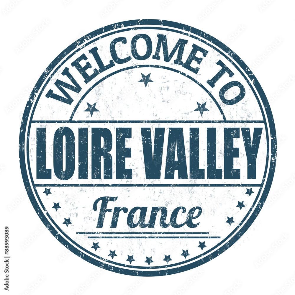 Welcome to Loire Valley stamp