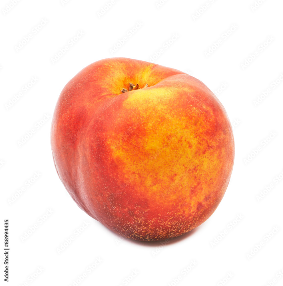 Peach isolated on white background Peach isolated on white background